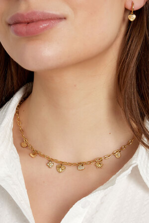 Charm necklace daily style - gold h5 Picture3